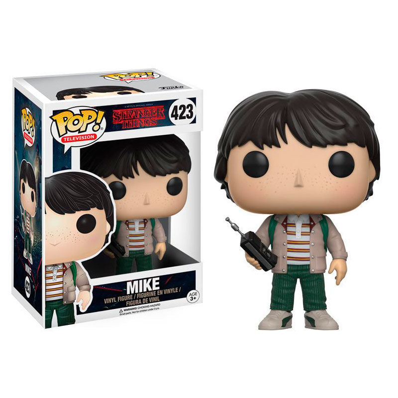 Figurine POP de Mike de Stranger Things avec talkie-walkie