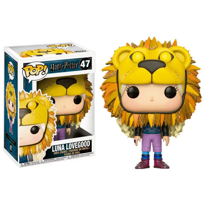 POP figure Harry Potter Luna Lovegood with Lion Head Nerdscape