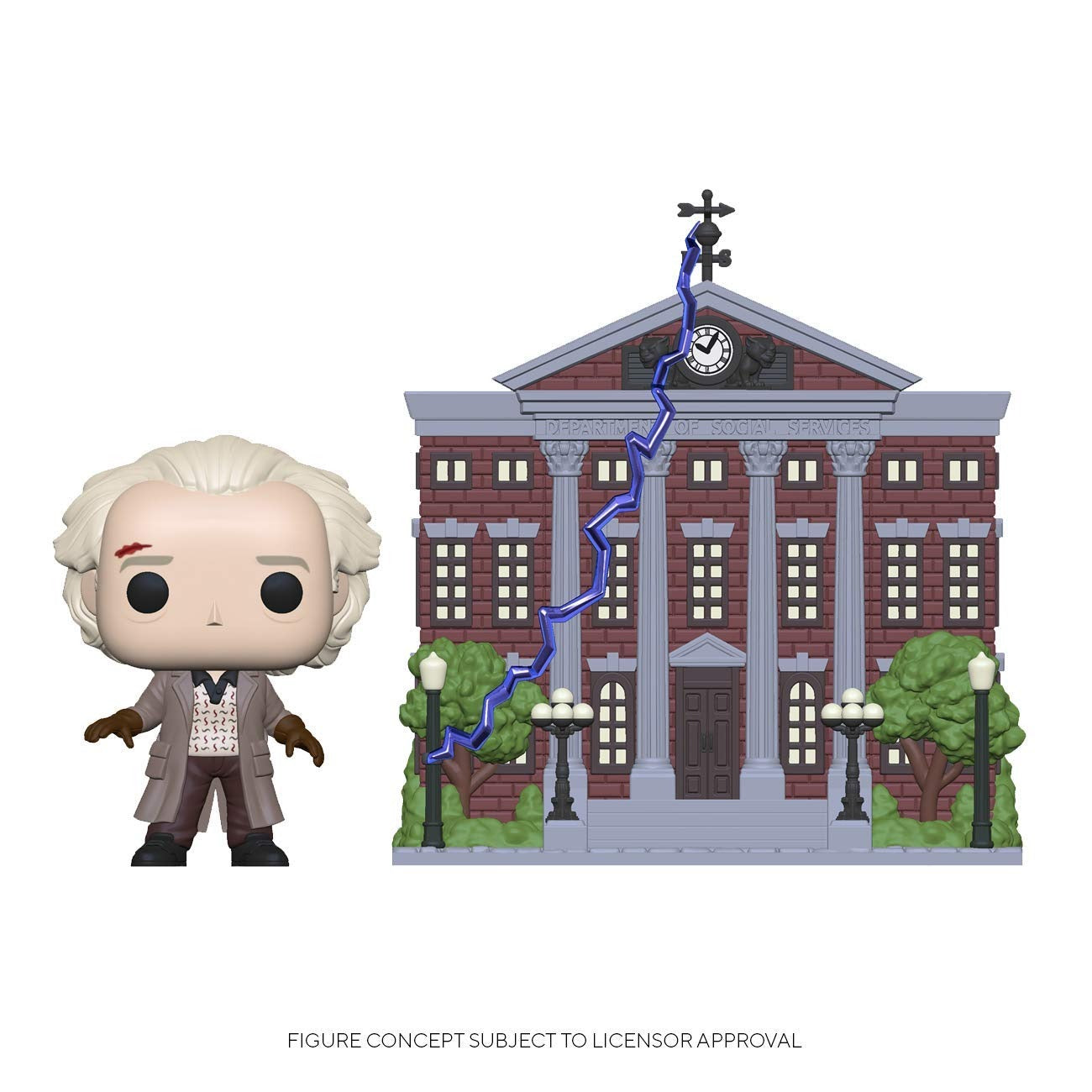 Back To The Future: Funko Pop! Town - Doc With Clock Tower (Vinyl Figure 15)