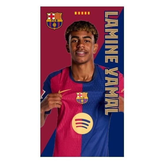 FC Barcelona Lamine Yamal microfibre beach towel