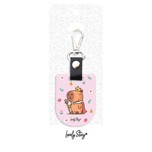Capibara Majesty keychain