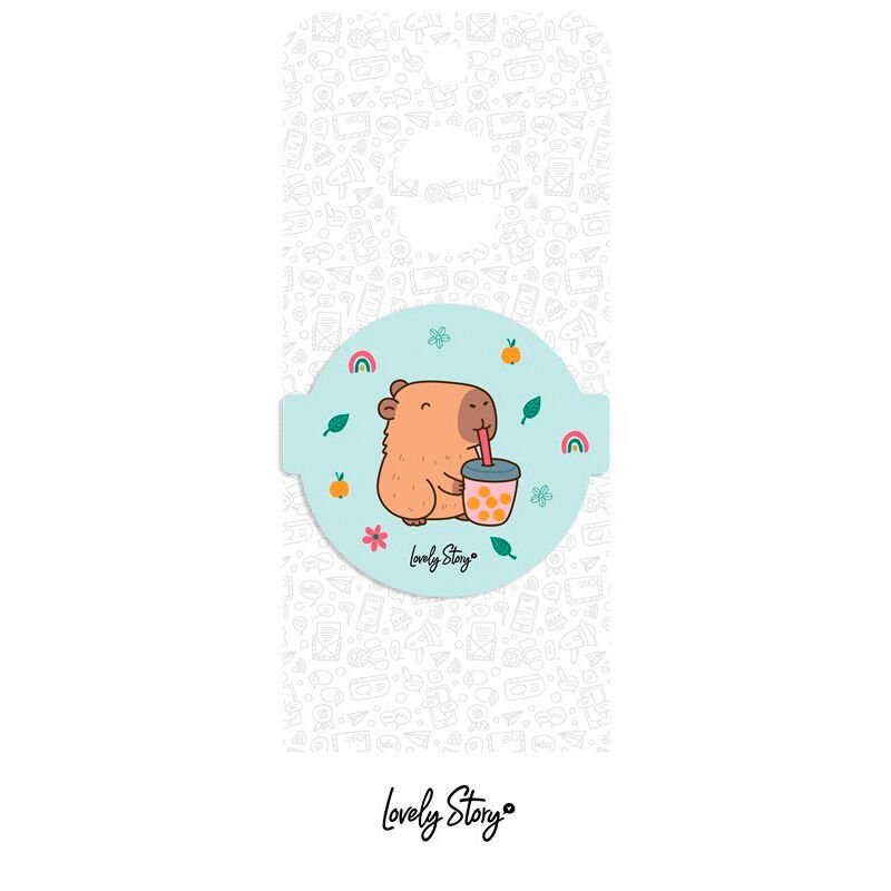 Capibara Bubble Tea magnet